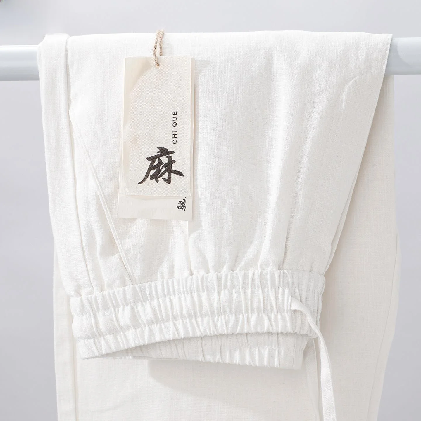 High Quality Breathable Quick Dry Cotton Linen Men's Summer Lightweight Comfortable Cool Feeling Straight Leg Pants