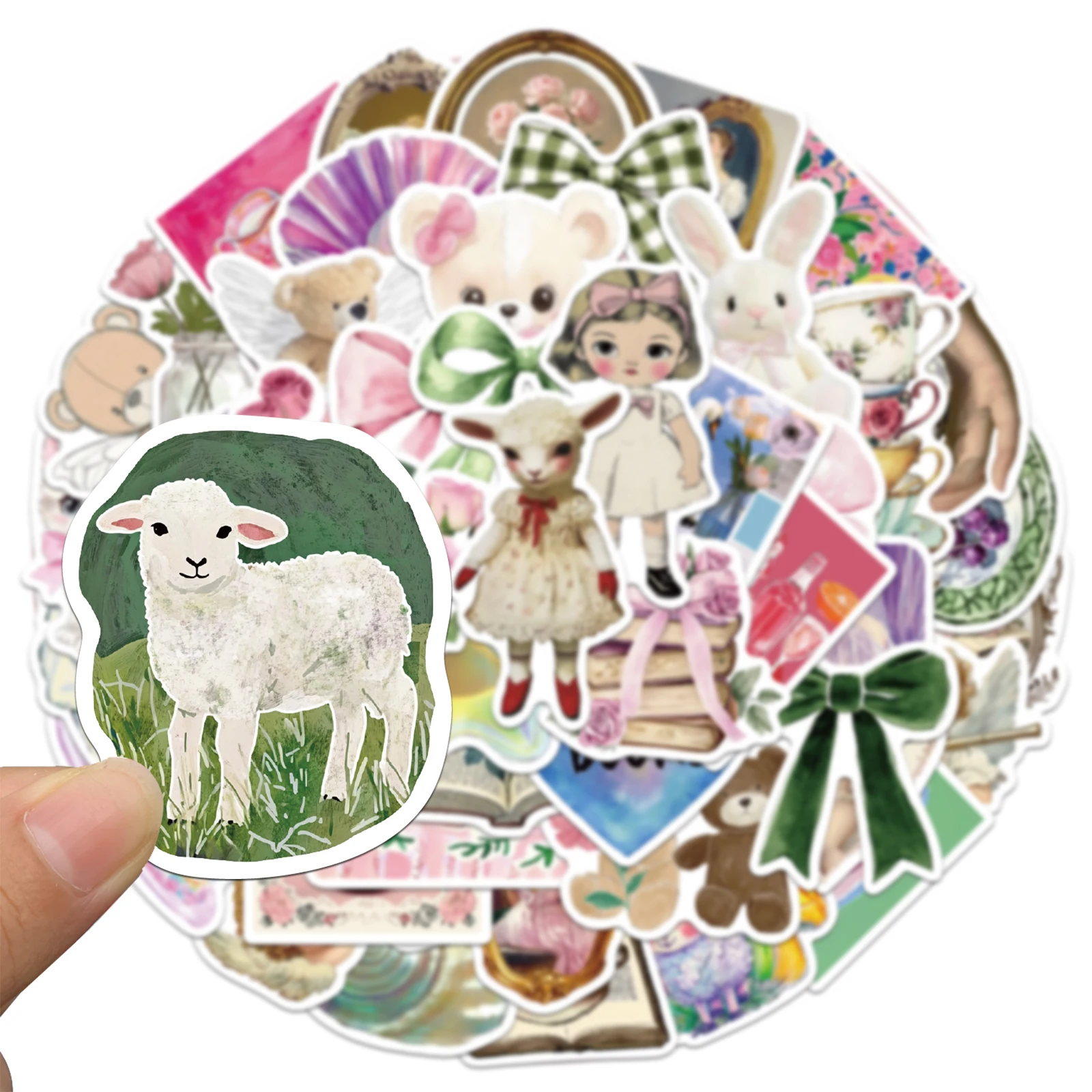 

50PCS Mystery Stickers Cute Style Exquisite Handbooks Material Phone Cases Laptop Suitcases Water Cups Waterproof Stickers