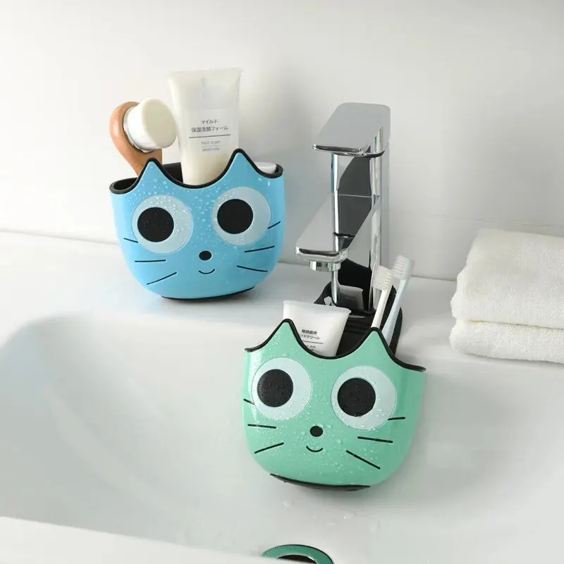 1Pc Cartoon Cat Creative Sink Drainage Bag Kitchen Storage And Hanging Basket Storage And Drainage Rack Hanging Bag