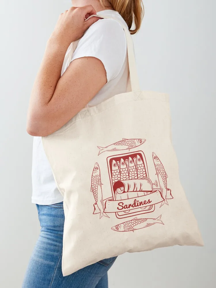 

Tin of sardines Tote Bag Lady bag bags woman 2025 shoping bag sacs de shopping