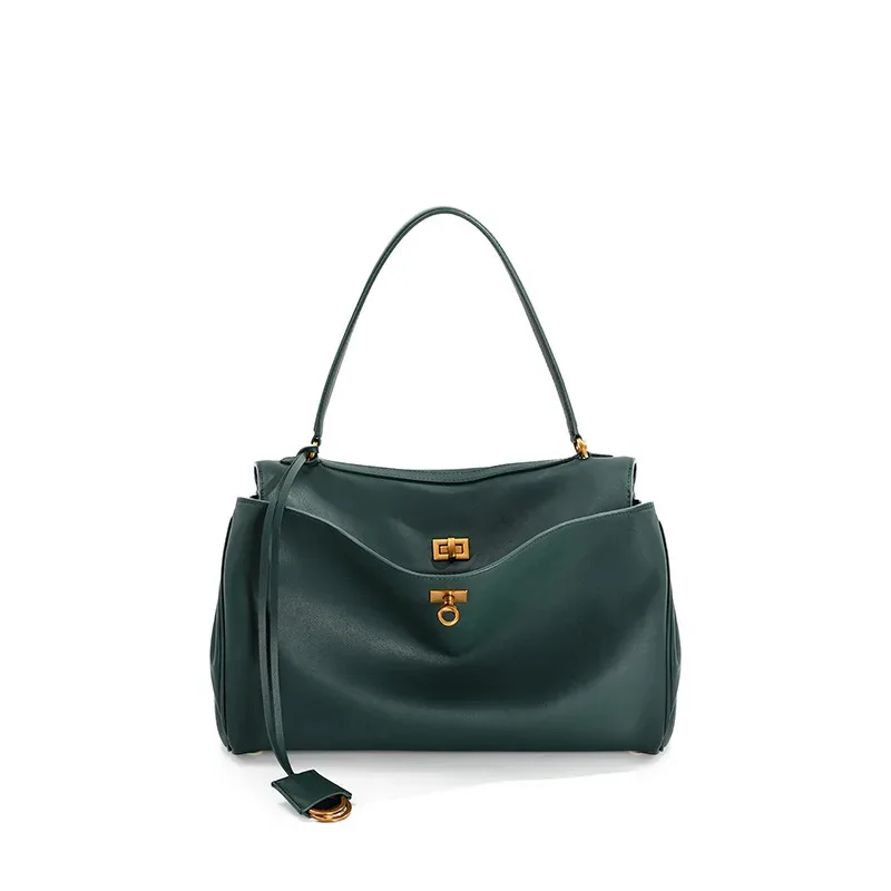 حقيبة يد جلدية من Rodeobag، حقيبة كروس بكتف واحد، حقيبة حمل نسائية راقية ذات سعة كبيرة للتنقل