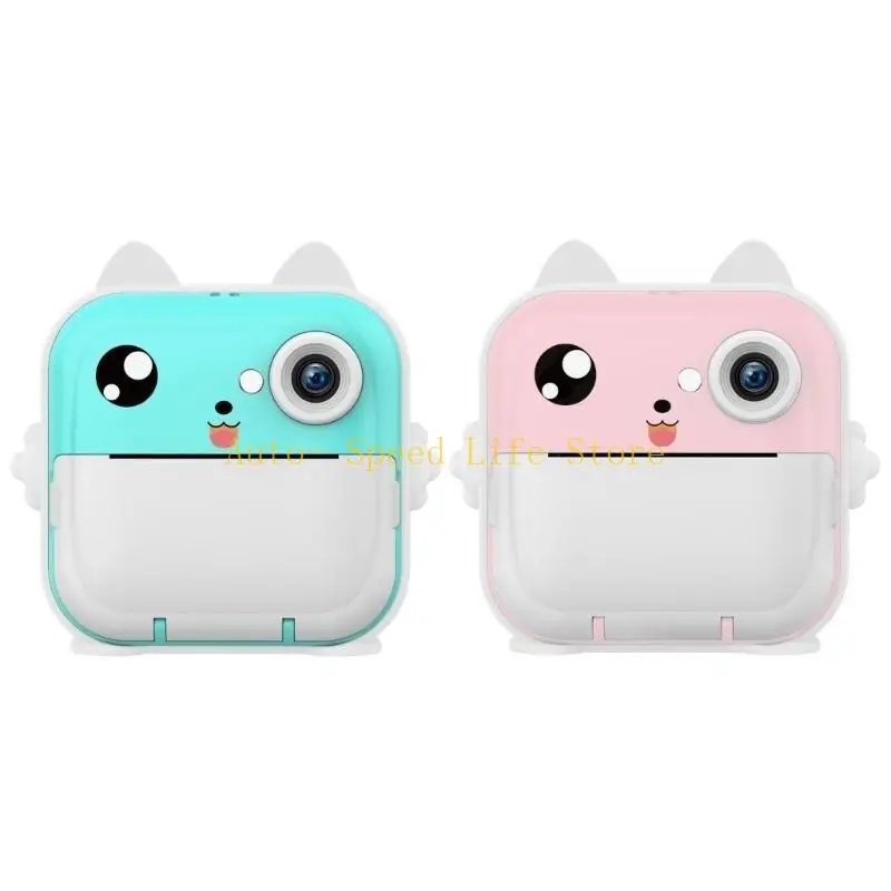 02DA Kids كاميرا الطباعة الفورية 2400 واط بكسل واي فاي كاميرا فيديو صور كاميرا رقمية صور لعب للأطفال #2