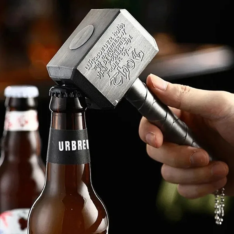 Abridor de botellas creativo, llavero de regalo para Bar, abridor de botellas, martillo, abridor de botellas de cerveza, llave para bebidas, uso doméstico y diario