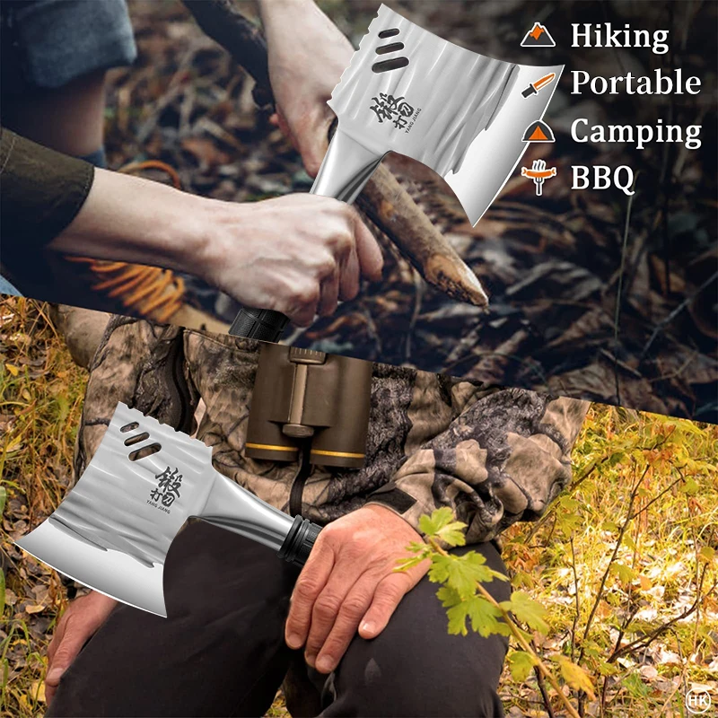 PLYS-Outdoors Multifunction Tactical Axe Tomahawk Hunting Camping Survival Machete Axes Hand Tool Hatchet Axe DropshippingKR9195