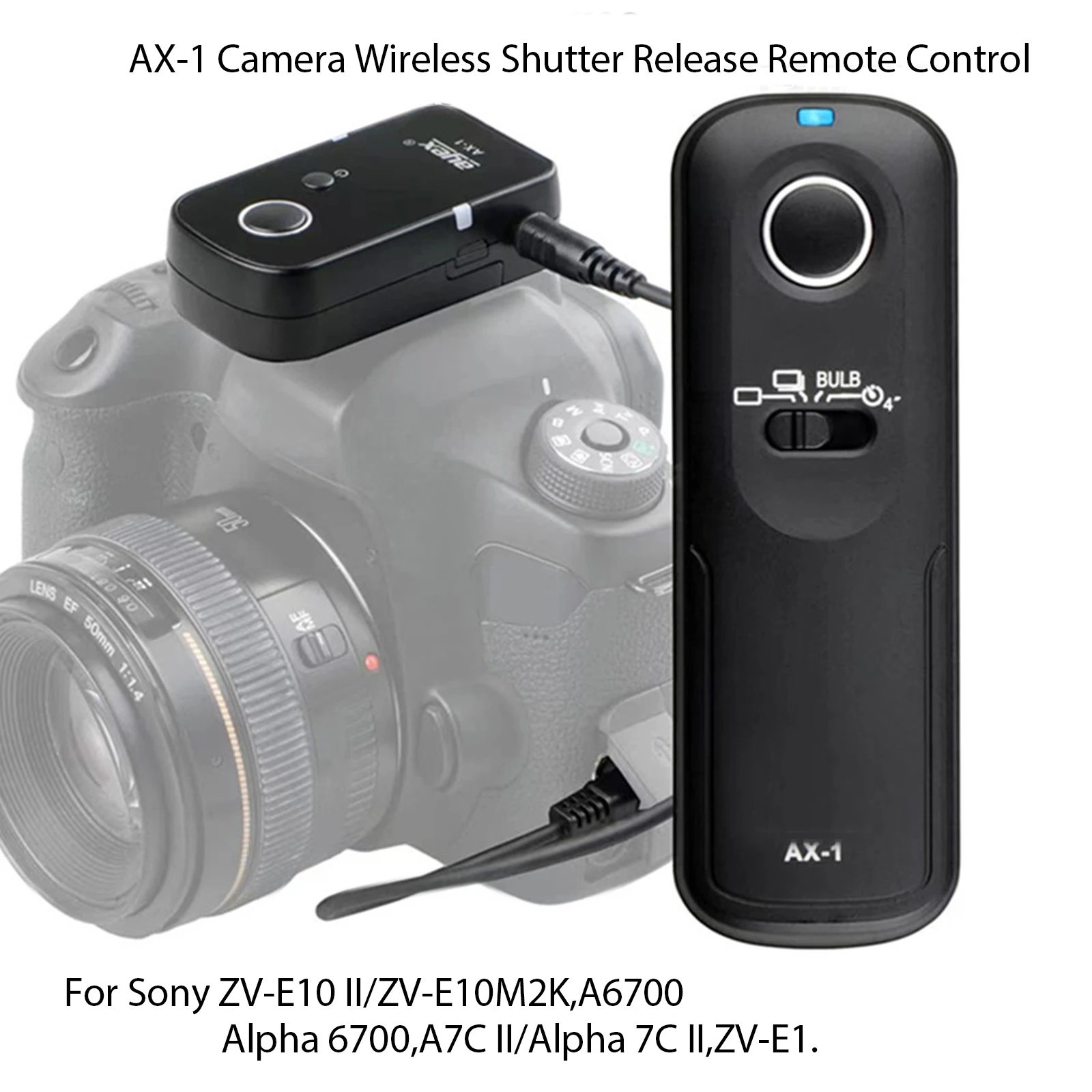 

For Sony A7C II/A6700/ZV-E1/ZV-E10 II Camera Wireless Remote Shutter Release Controller