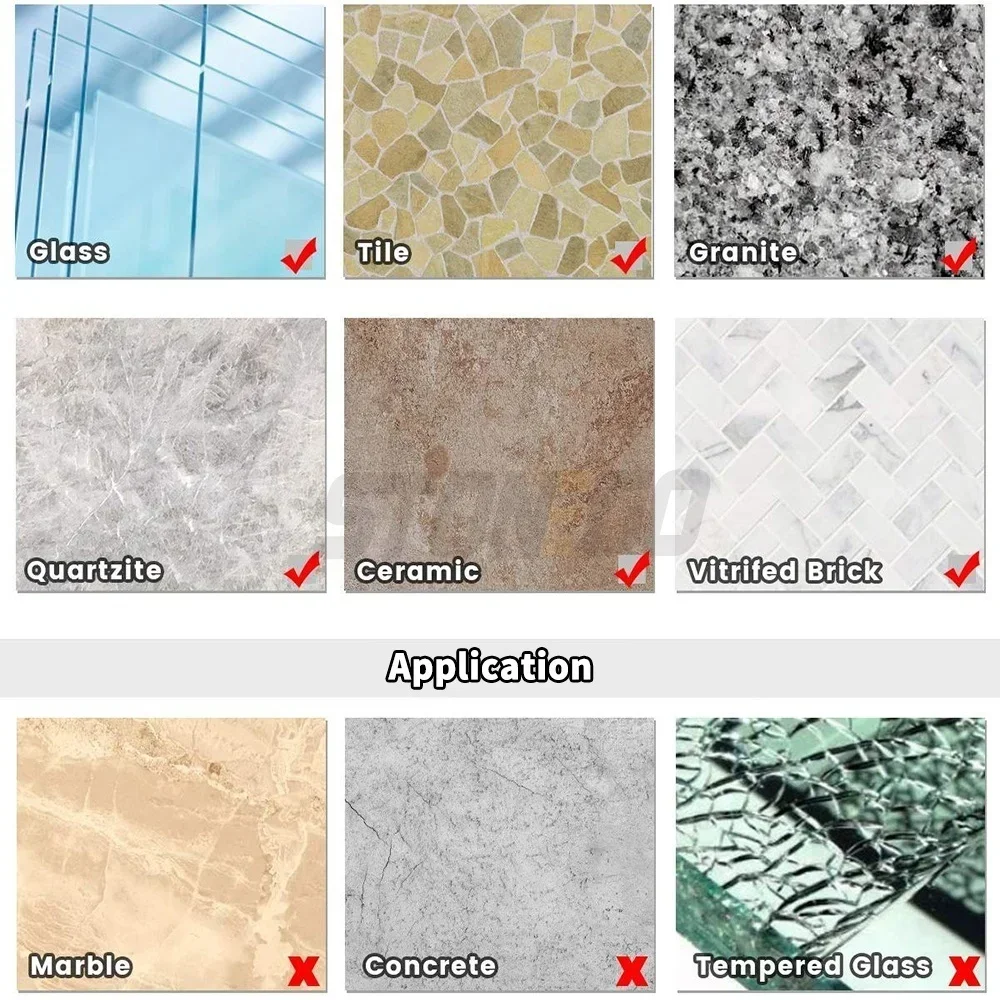 STONEGO, 10 Uds., brocas recubiertas de diamante, broca Hss para azulejos, mármol, vidrio, cerámica, sierra perforadora, herramientas extractoras