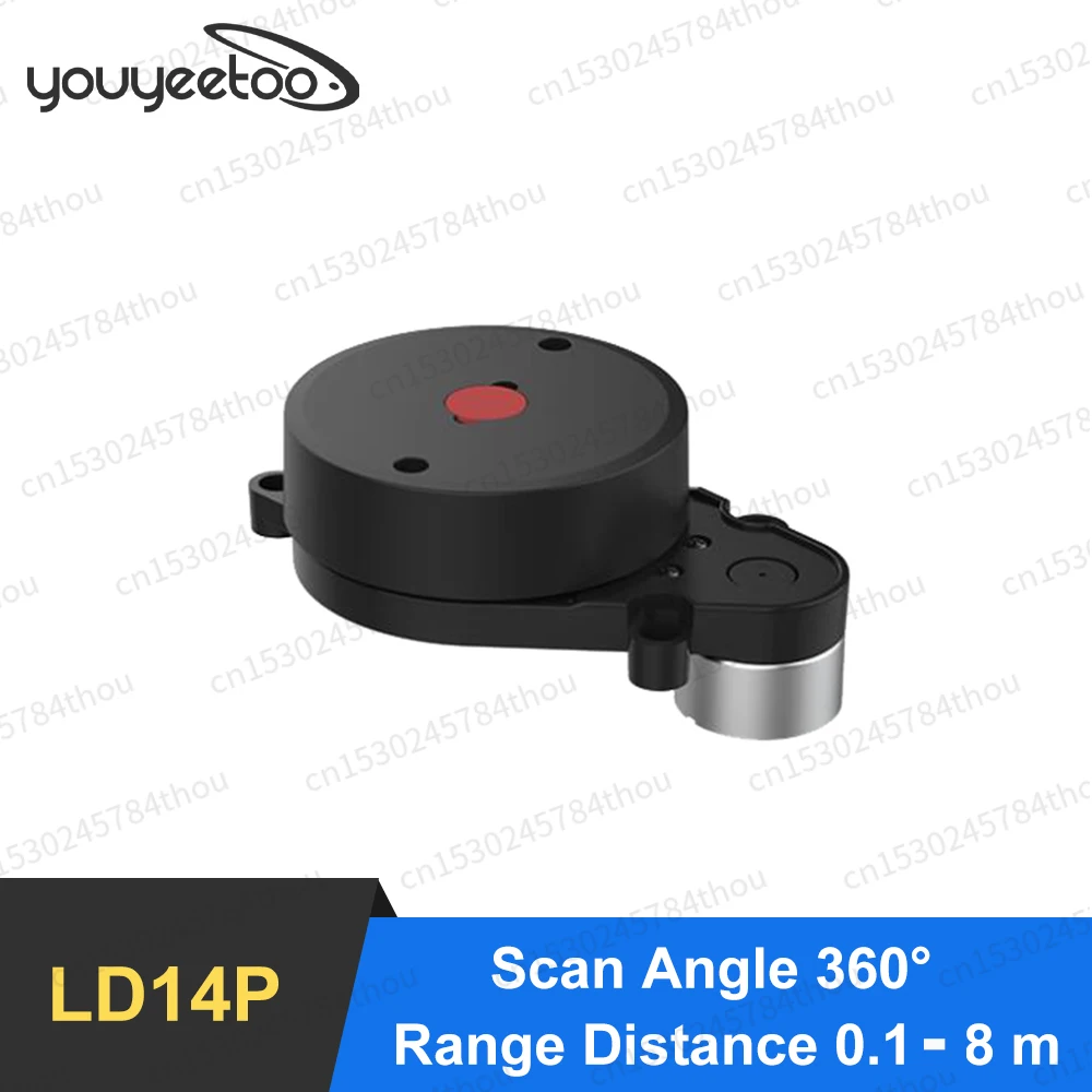 LiDAR-Triangulation Radar D200 Scanner, 360 ° Ranging, Application to Hazard Obstacle Systems, Autonomous Navigation, LD14P