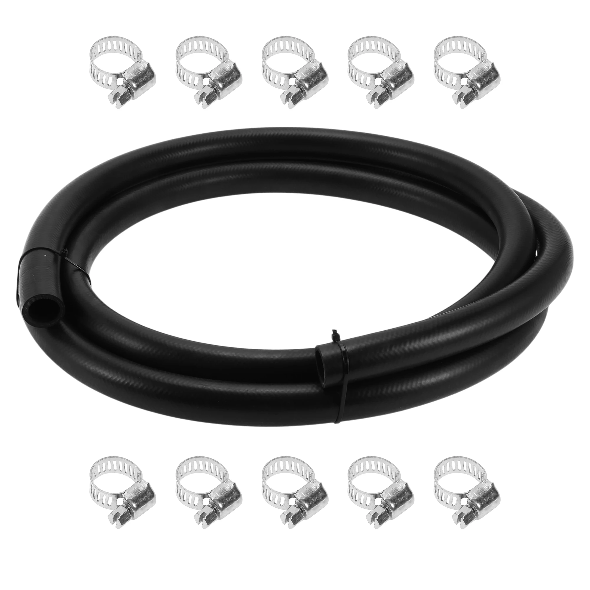 

UXCELL 3/4" Fuel Line Kit 10ft Vacuum Hose Automotive Fuel Hose with 10 Clamps