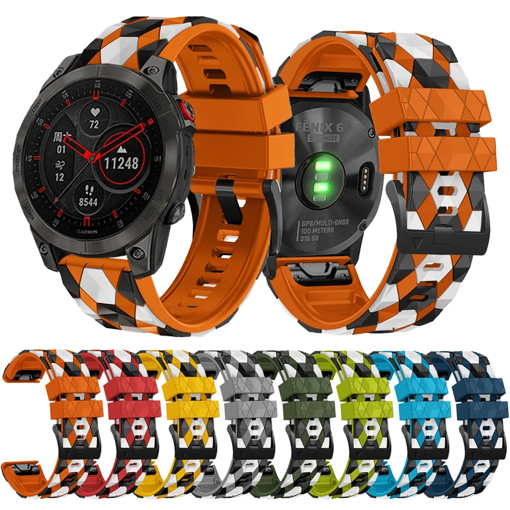 Pasek do zegarka dla Garmin S62 / Epix Gen 2 / Instinct 2 / Forerunner 965 955 945 935 equickfit 26mm 22mm silikonowa bransoletka z paskiem do