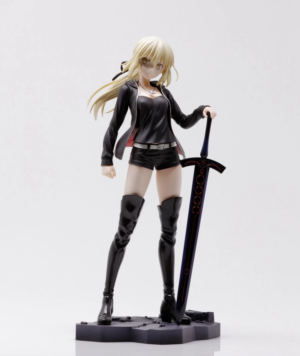 24cm Anime Schicksal/Großauftrag Altria Pendragon 1/7 Säbel figur stehendes Schwert Modell Spielzeug Geschenks ammlung Action figur PVC – Detail 1