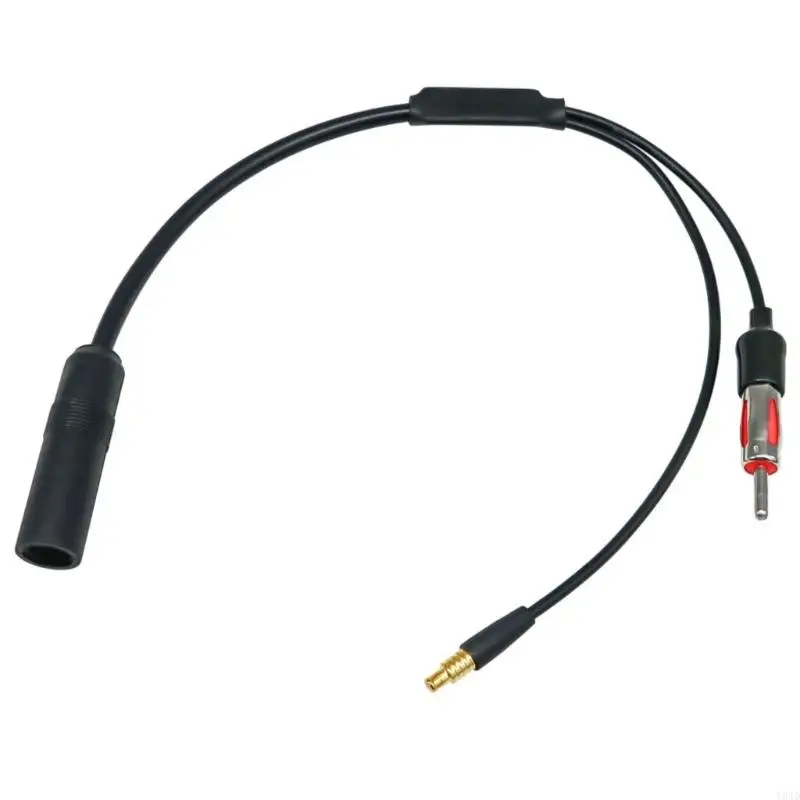 Y8AD FM to MCX Plug Radio Antennas Extension Converters Cable for Car Active Amplifieds Connectors