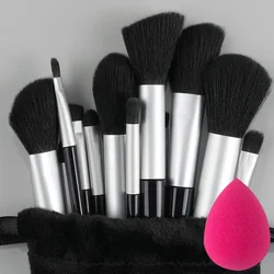 New 13PCS Makeup Brushes Set Super soft EyesShadow Lip Contouring Brush Loose Powder Concealer brochas de maquillaje Makeup Tool