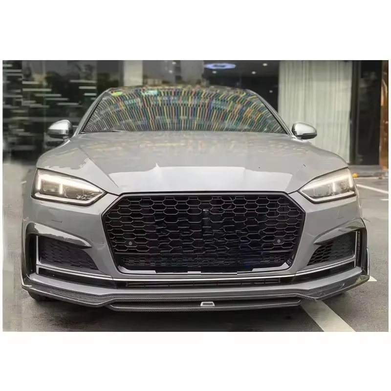Front Lip Spoiler Splitter A5 S5 S-Line Sportback B9 2017-2019