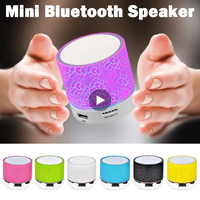 Mini Bluetooth Speaker Wireless Speaker Colorful LED TF Subwoofer Outdoor Stereo Speakers MP3 Music Sound Column for Smart Phone
