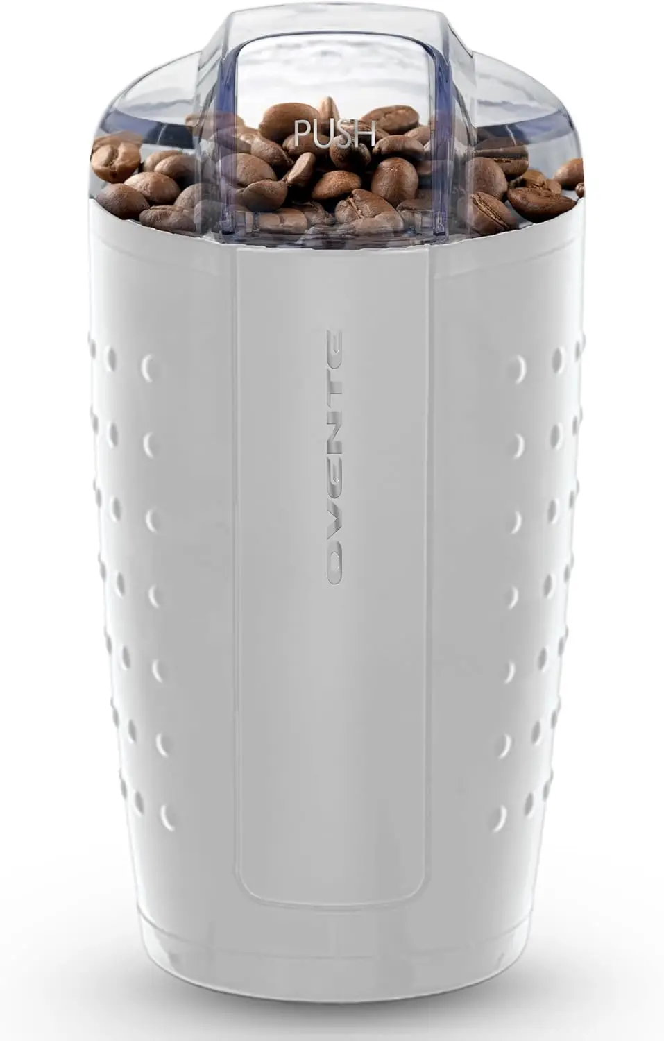 

Electric Coffee Grinder, 150W, 2.5oz, Stainless Steel Blades, Pulse Control for Beans, Spices, Nuts - White