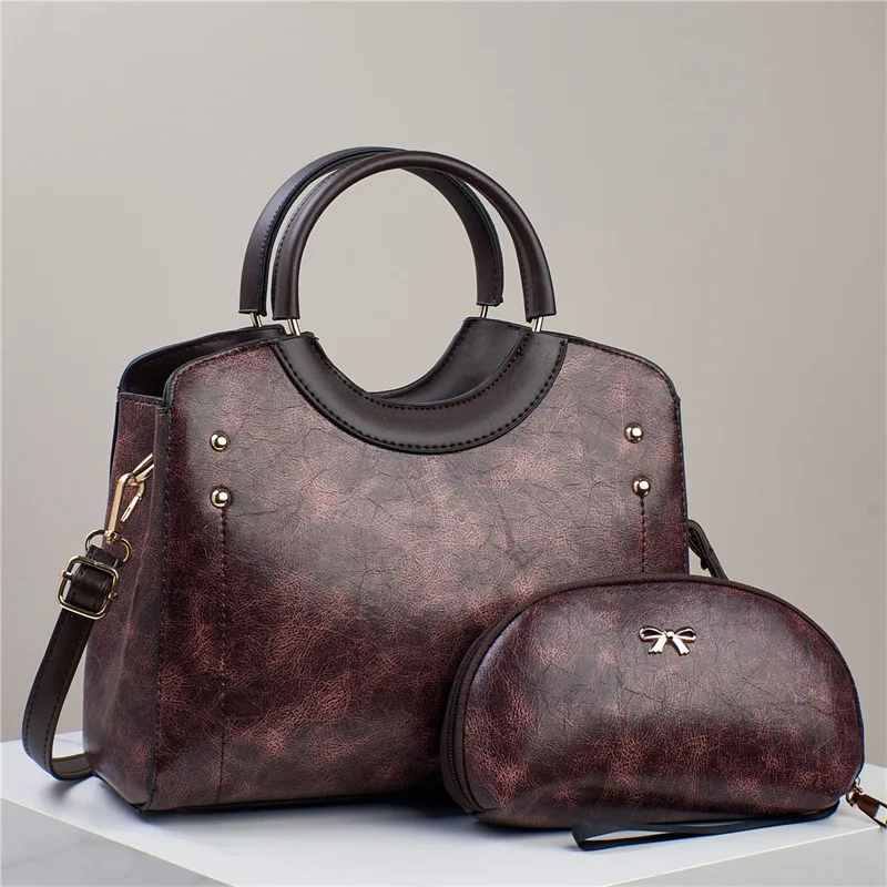 Bolso de mujer 2024 primavera nuevo bolso de hombro tipo bandolera de gran capacidad Retro Casual bolso de mamá bolso de madre para mujer