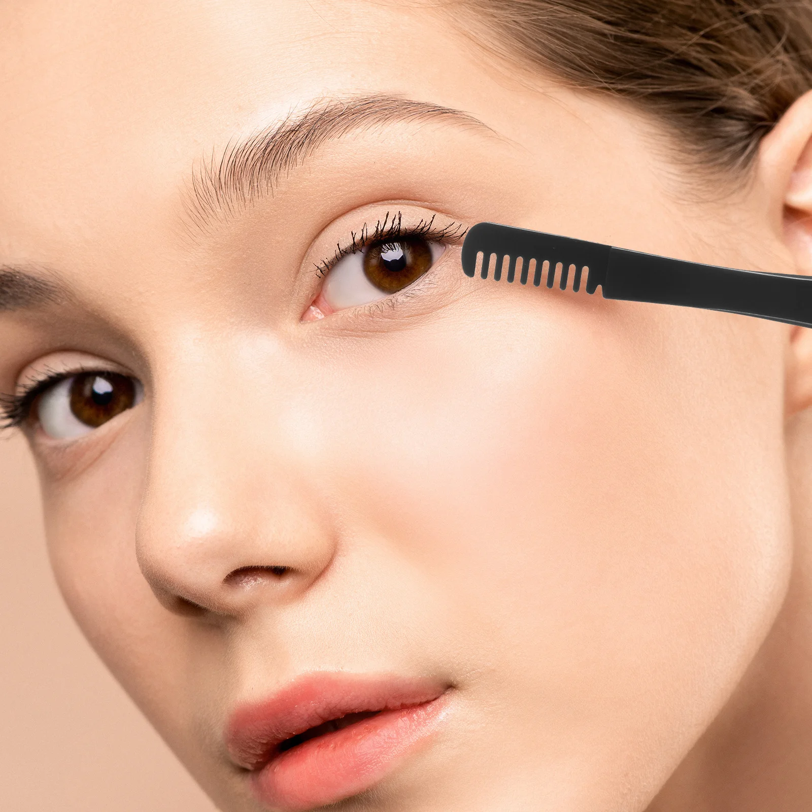 3pcs Eyelash Tweezers Stainless Steel Lash Clamp Comb Tool For False Lashes Extension Application Beauty Accessories