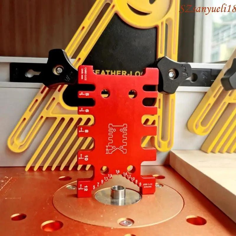 94PC High Tenon Gauge Ruler Cutter Cutting Woodworking Tenon for Carpentry Scribing Marking Guide Ruler Guide