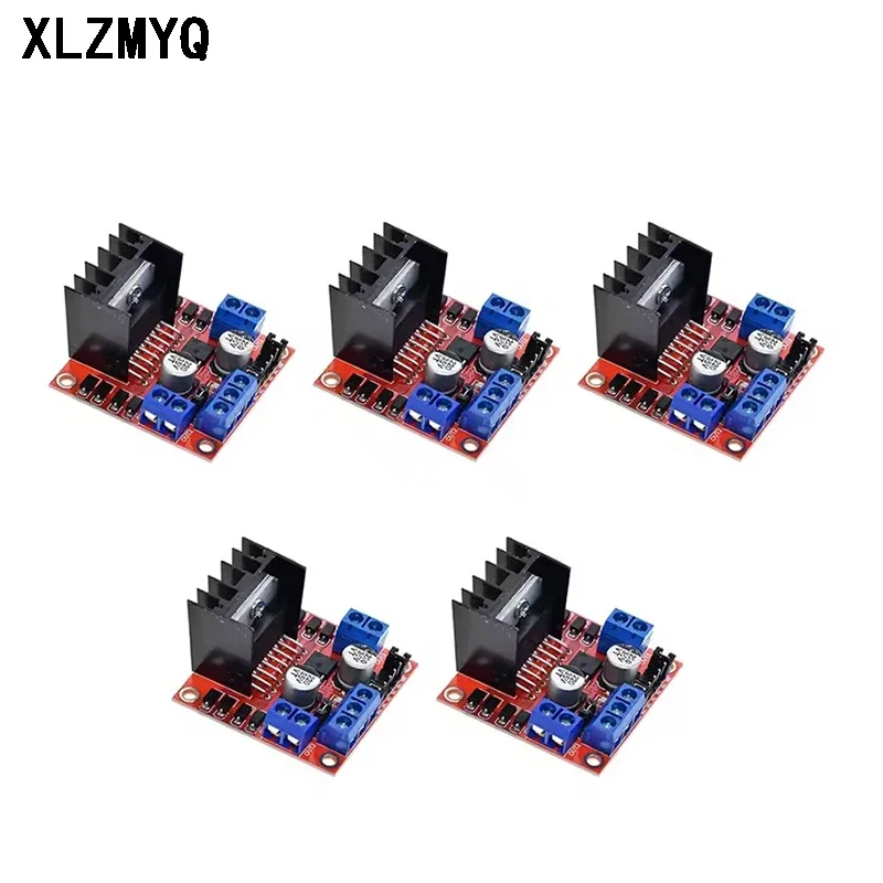 5pcs L298N DC Motor Driver Module L298N Stepper Motor Smart Car Robot Breadboard Peltier High Power Motor Driver For Arduino