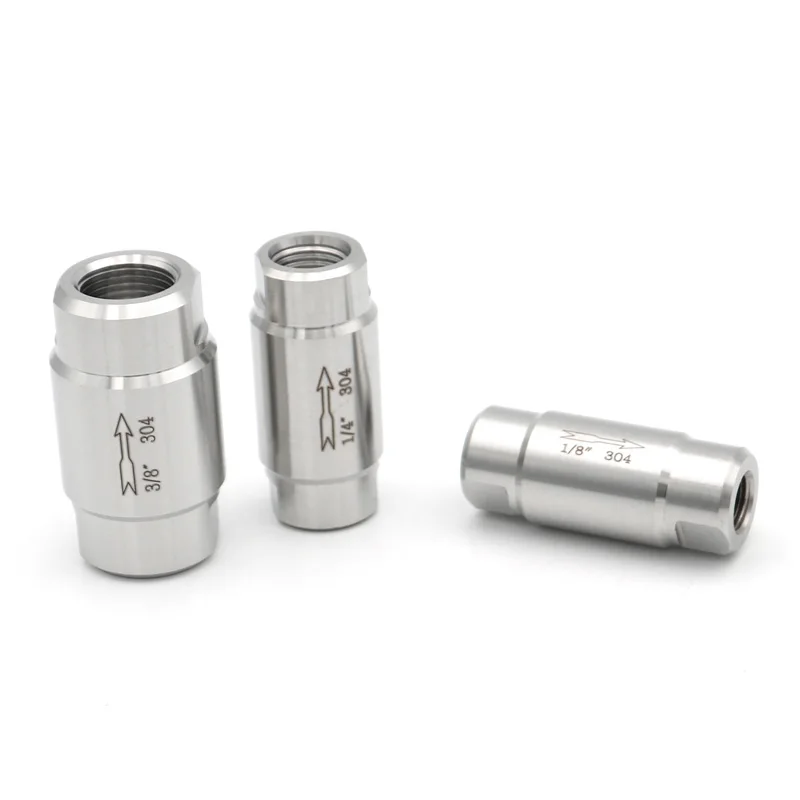 

Обратный клапан 1/8 дюйма 1/4 дюйма 3/8 дюйма 1/2 дюйма 3/4 дюйма, высокая температура и давление, резьба BSP, внутренняя резьба из нержавеющей стали SS304, односторонний, невозврат