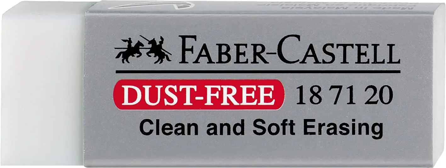 

Dust-Free Vinyl Erasers for Clean, Soft Erasing - Pack of 10