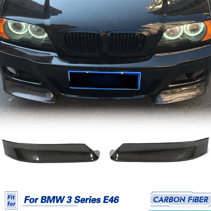 Car Front Bumper Splitter Spoiler Carbon Fiber for BMW 3 Series E46 M3 2000-2006 Racing Front Splitters Flaps Body Kits