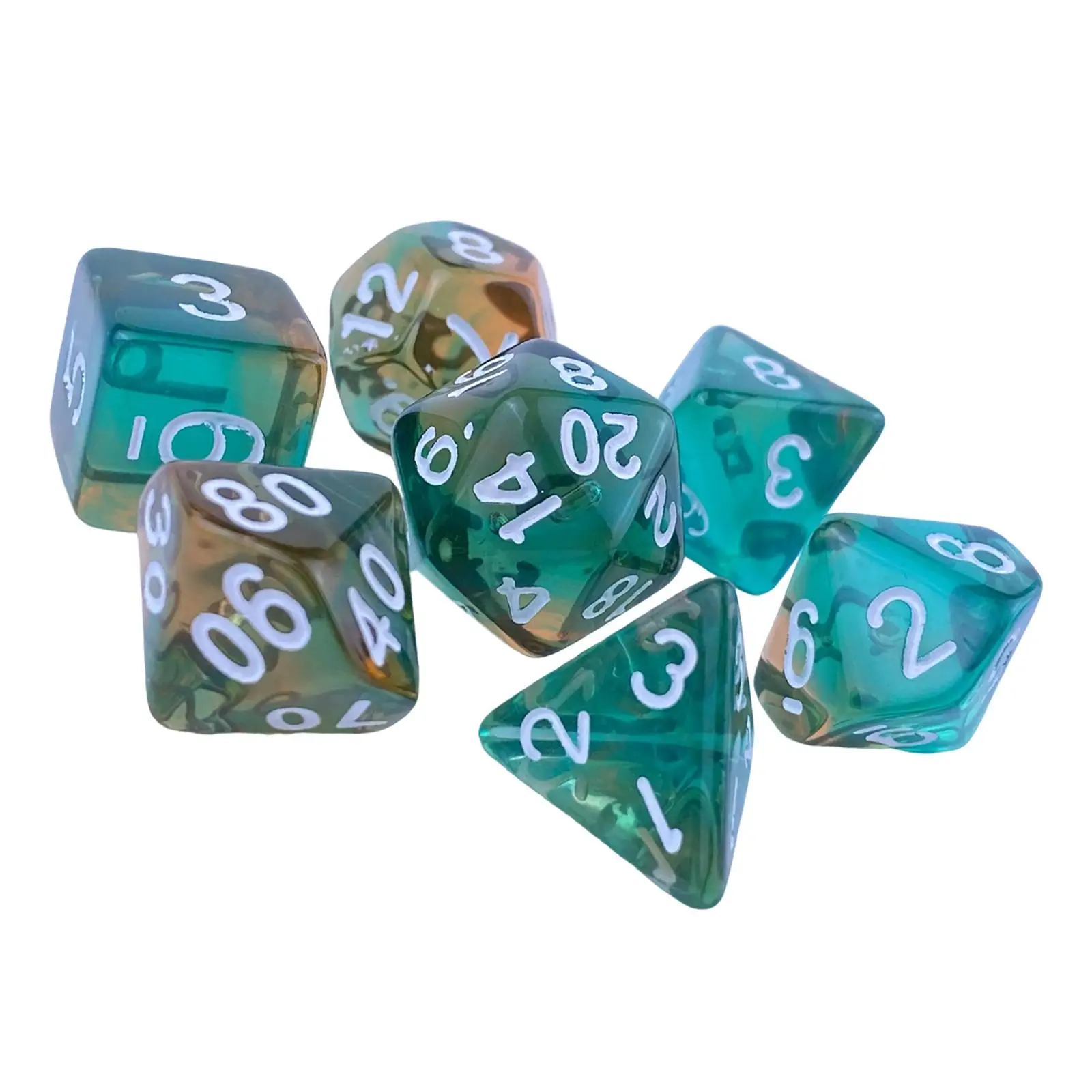 

Набор акриловых многогранных кубиков: гладкий, прочный дизайн для настольных игр и фэнтези-творчества