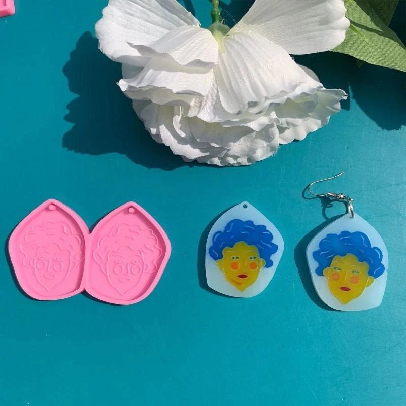 

Handmade Earrings Epoxy Resin Mold Eardrop Danglers Silicone Mould DIY Crafts Jewelry Pendant Necklace Casting Tools