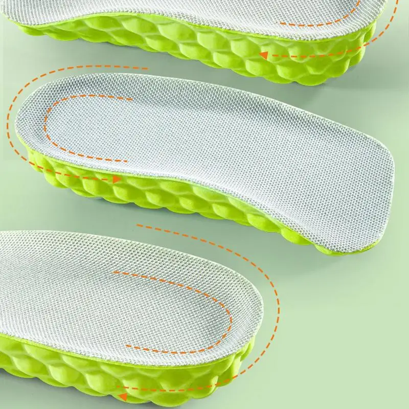 Invisible Arch Support Increase Height Insoles Light Weight Soft Elastic Lift For Men Women Shoes Pads Heighten Lift