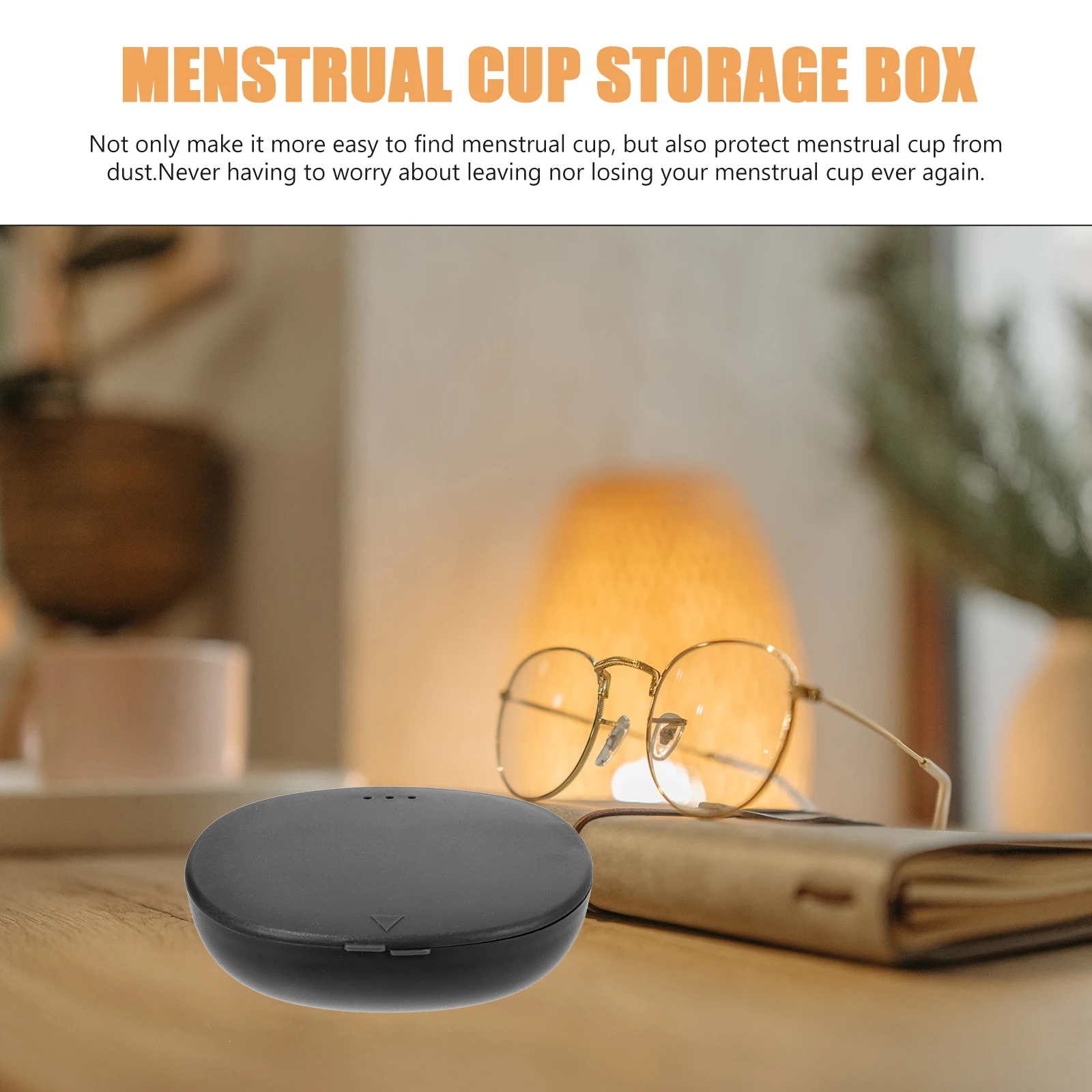 

2pcs Cup Storage Box Compact Plastic Case Travel Holder Organizer For Menstrual Cups Dust Protection Safe Carry Reusable