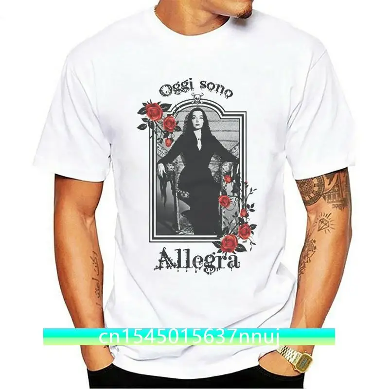 

T-SHIRT DONNA MORTICIA ADDAMS OGGI SONO ALLEGRA GEN0541