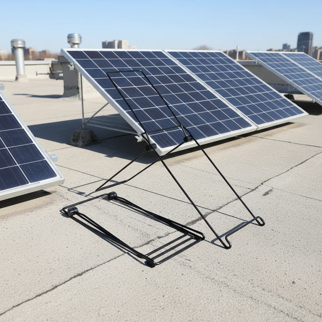2pcs Adjustable Solar Panel Holder 0°–60° Tilt High-Carbon Steel Stand For Portable Foldable Panels Solar Panel Mobile Rack New