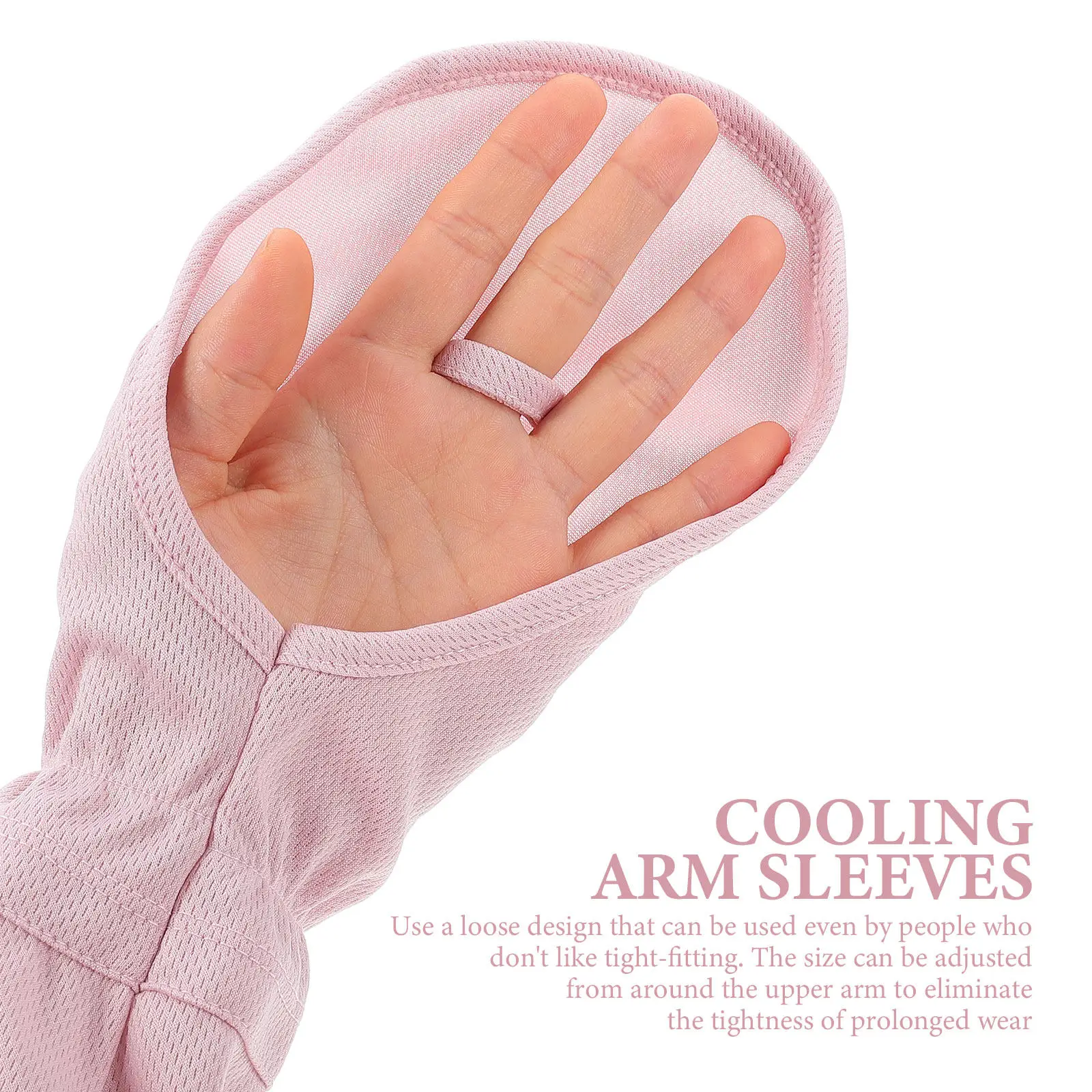 

1Pair Uv Protection Sun Resistant Arm Sleeves Summer Cooling Loose Arm Protectors Driving Sports Skin Friendly Breathable