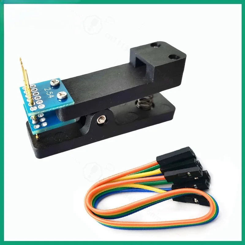 2.54mm Pitch PCB Test Clip, Single/Double Row 4/6 Pin Program Download Fixture Circuit Board Programming Jig