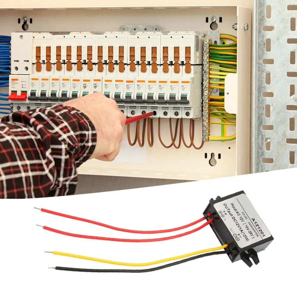 Stable AC 10-28V to DC 12V Waterproof Voltage Power 1A 12W Power Supply Module Voltage Regulator Monitor Camera