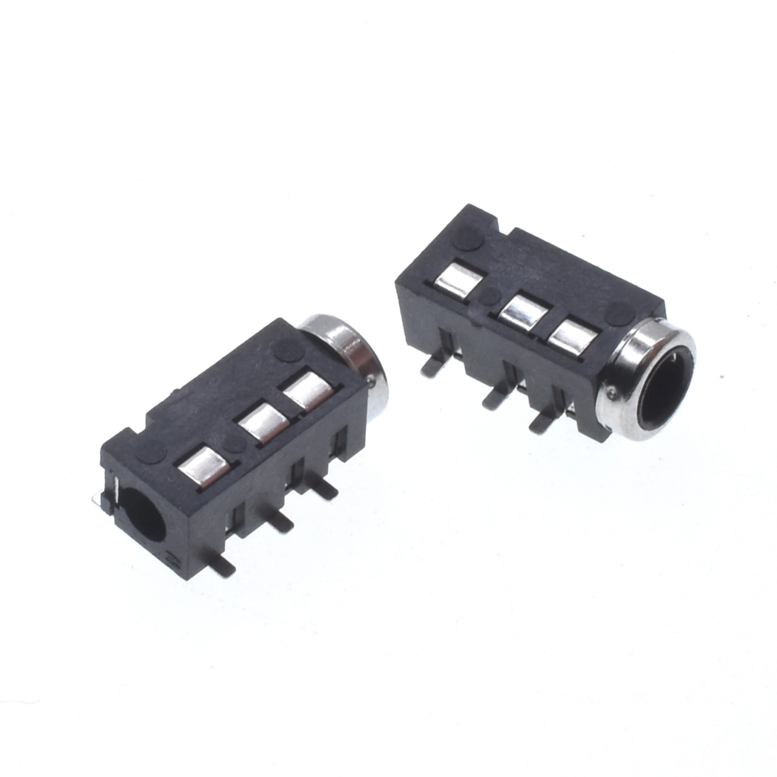 10Pcs Through Holes PCB Horizontal 4 Contact 4 Conductor Right Angle No Internal Switch 4 Pole TRRS 3.5MM Audio Jack Connector view 5