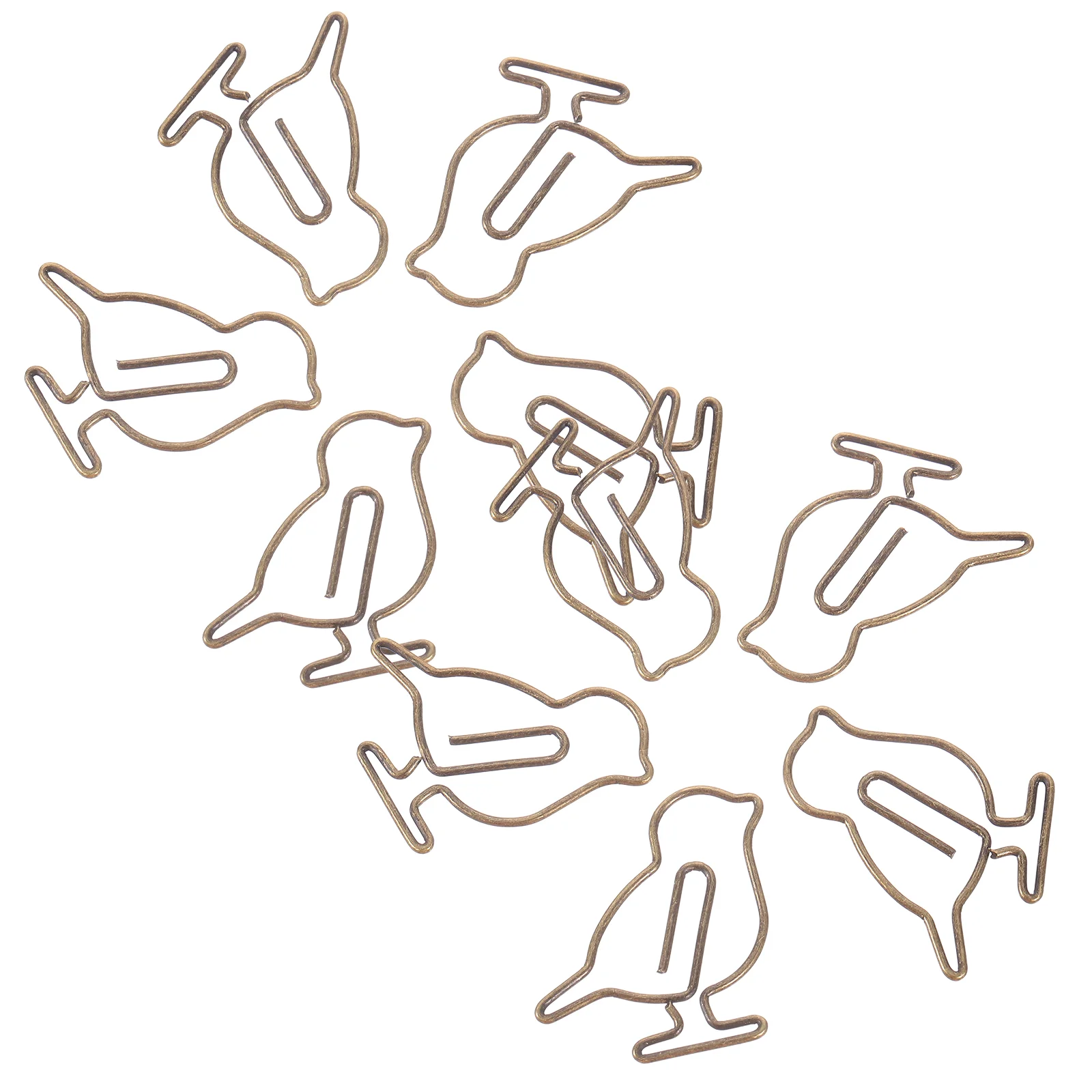 20pcs Small Paper Clips Metal Paperclips Shaped Bookmark Clips Cute Paper Clips Office Favors metal paper clip