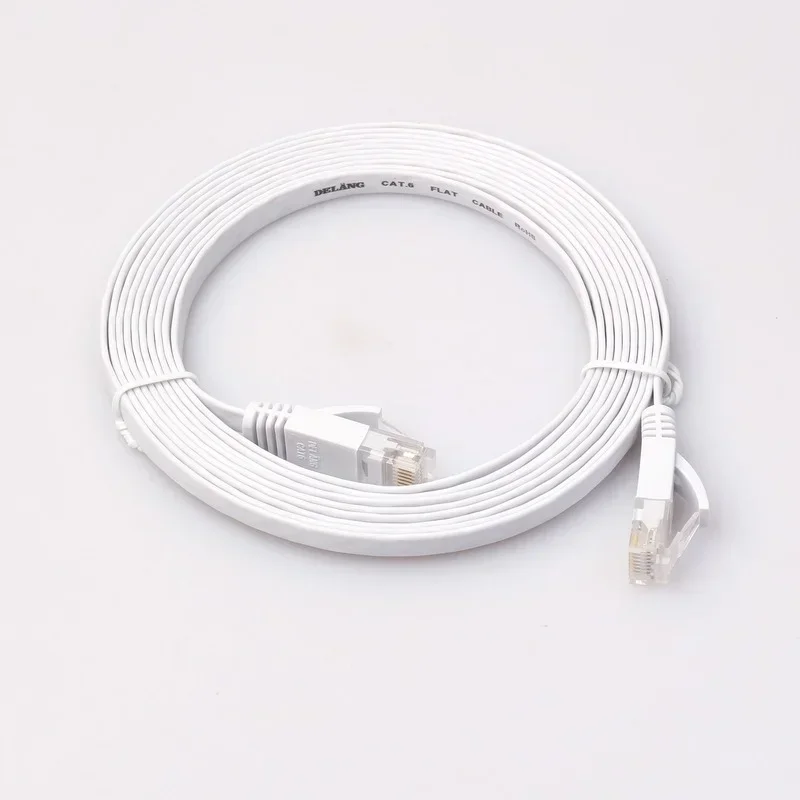 

Сетевой кабель CAT6 для ноутбука-маршрутизатора компьютера, плоский Ethernet-кабель длиной 15 м, сетевой кабель RJ45, сетевой патч-корд Ethernet
