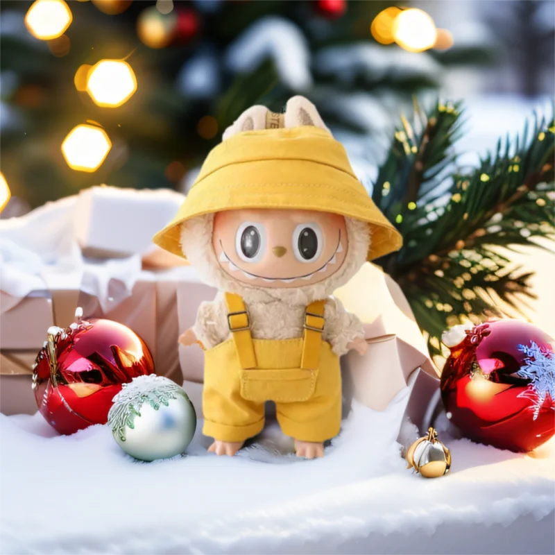 

Clothes for Labubu Fashion Macaron Overalls Doll Color Match Hoodies Dolls Accessories Cute Decoration