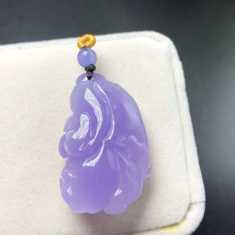 Violet Cabbage Means A Hundred Wealth Gathering Pendant for Men and Women