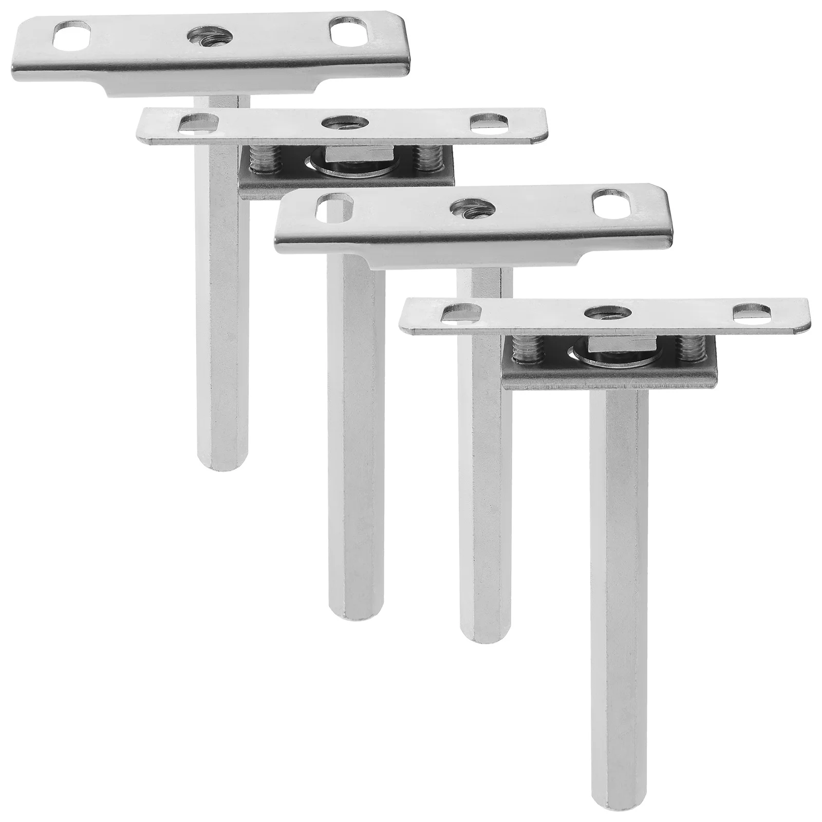 

4Pcs Invisible Cylindrical Shelf Brackets Heavy Duty T-Shaped Wall Mount for Floating Shelves Metal Bracket Support for Kitchen