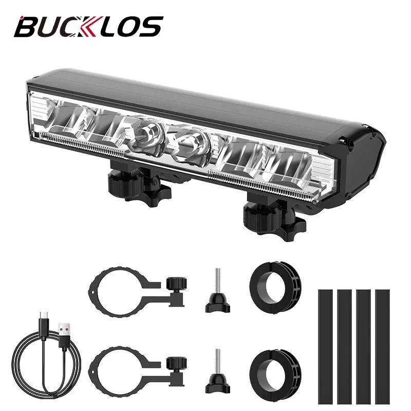 

Bicycle 6 LED Light IPX5 Waterproof Bicycle Lights 2000LM 5200mAh Bike Lamp Type-C Rechargeable MTB Road Bike Front Light Parts