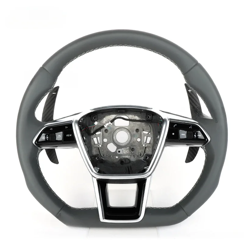 Carbon Fiber Steering Wheel Fit For A7 C7 A8 A6 C8 RS6 RS7 S8 Q8 Q7 S1 S3 S4 S5 RS3 RS4 A3 A4 A5 LED Car Steering Wheel