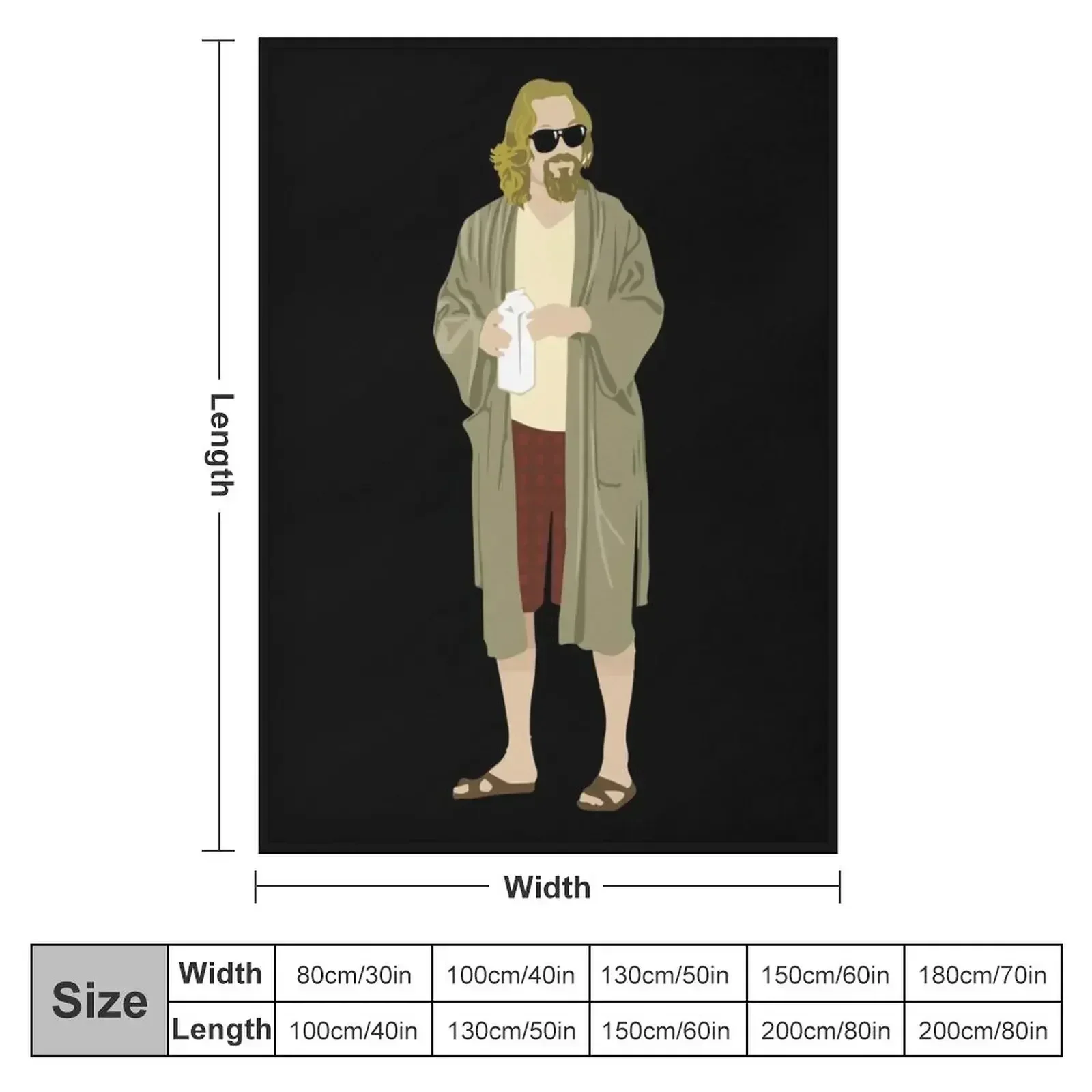 the big lebowski-the dude Throw Blanket Giant Sofa Plaid Extra Large Throw Blankets