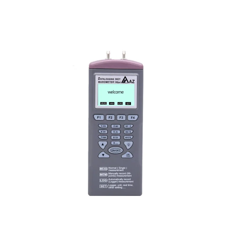 AZ9631 Digital Manometer Recorder Differential Pressure Meter Data Logger Measure and Record the Air Differential Pressure