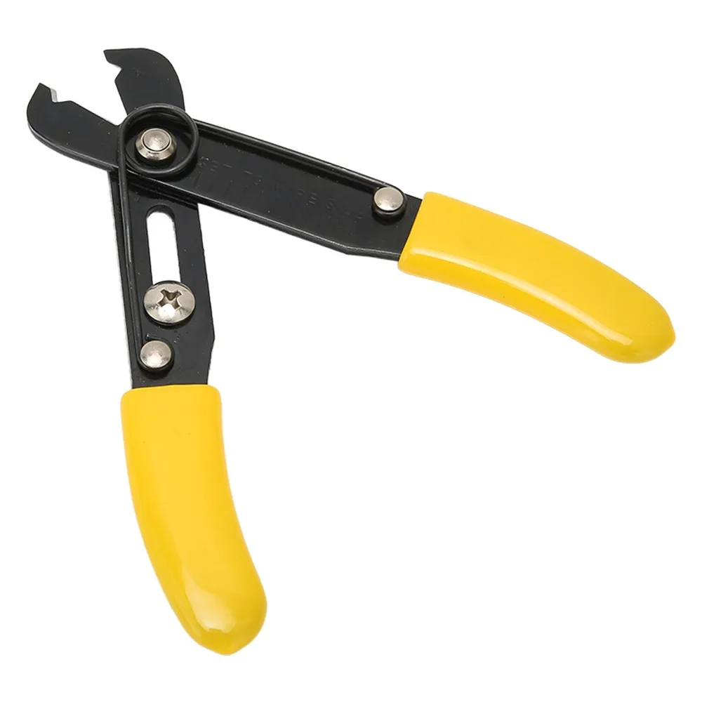 Portable Yellow Wire Stripper Tool Alloy Height 11cm Cable Stripper Mini Wire Strippers Professional Use