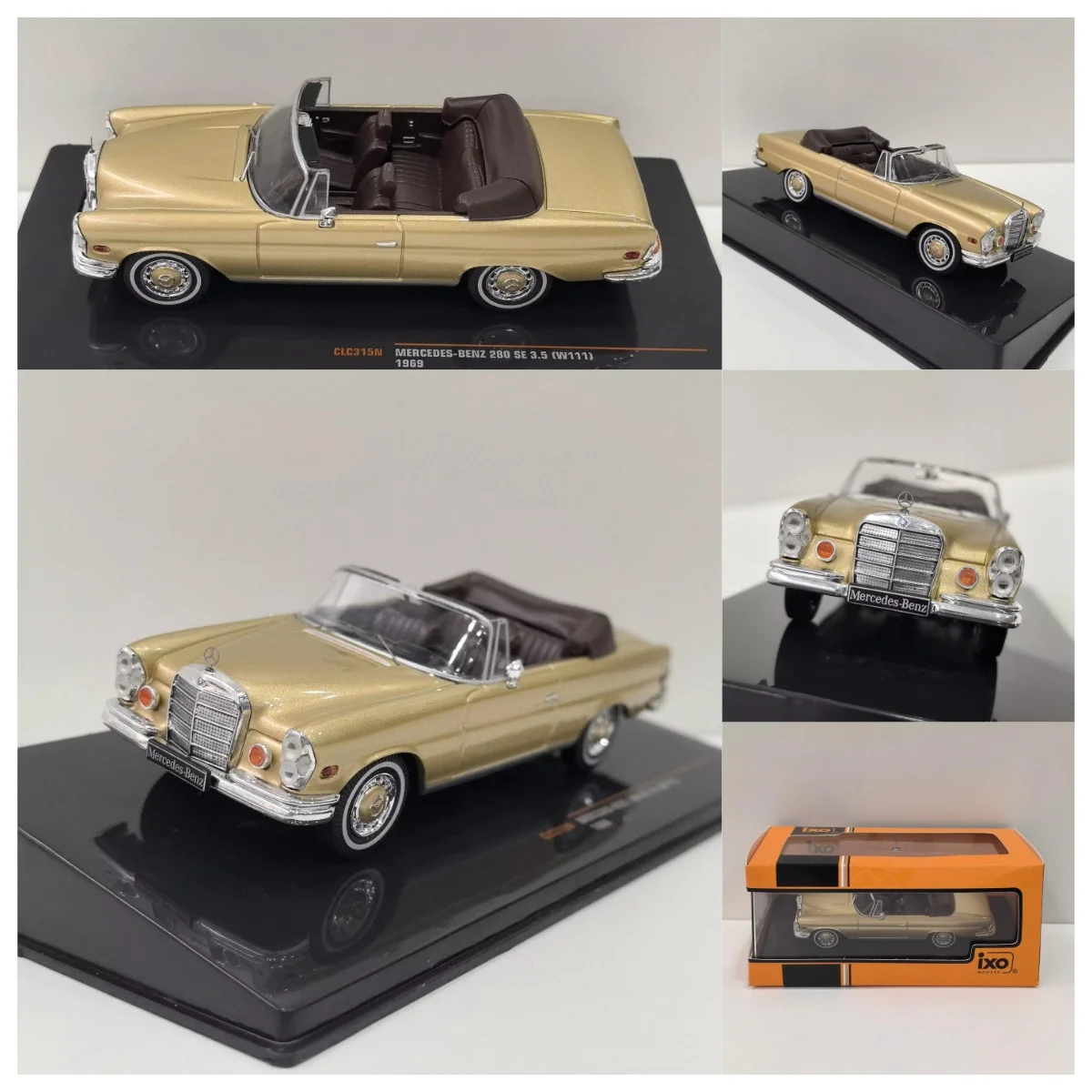 

IXO Diecast 1/43 Scale BENZ 280 SE 3.5 W111 1969 5E Alloy Car Model