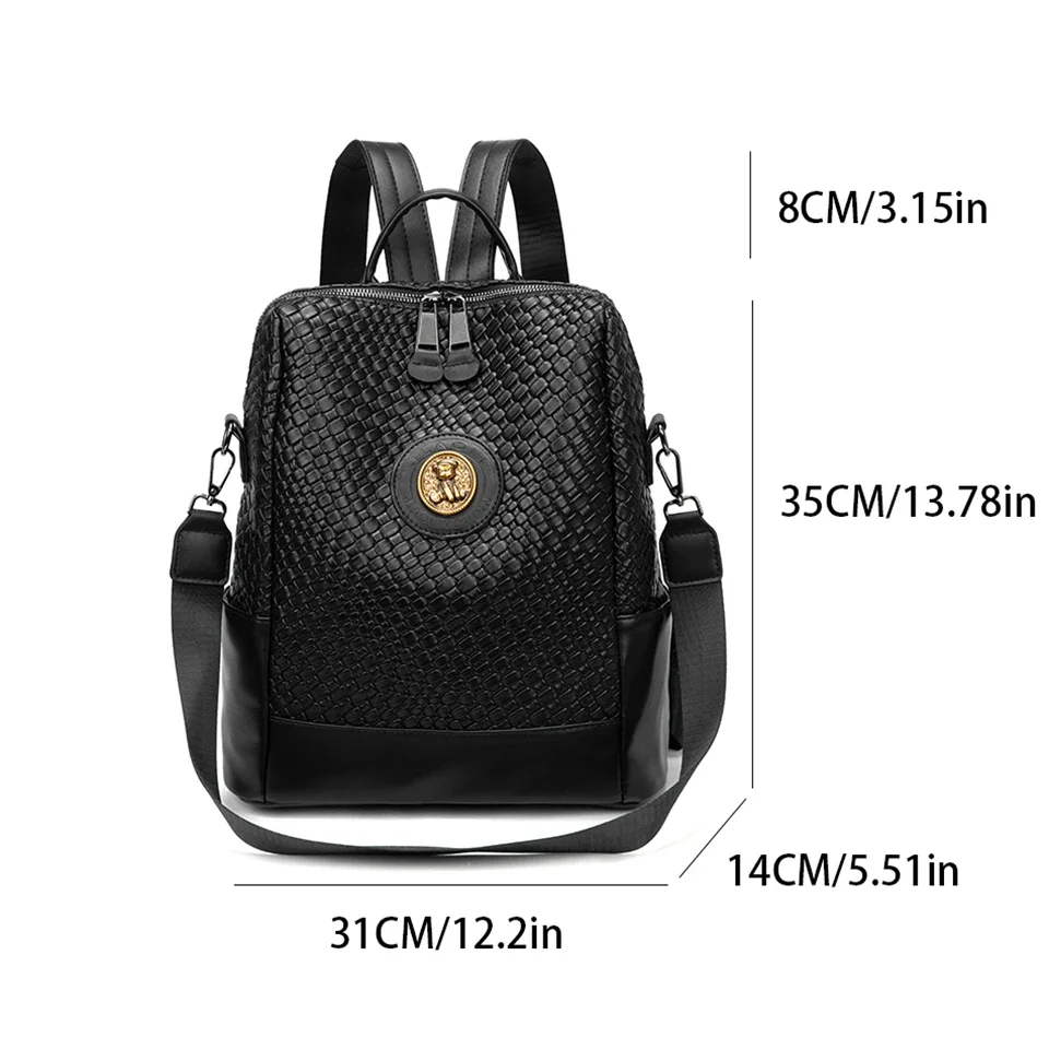 Mochila de couro macio simples para mulheres, grande capacidade sacos escolares de ombro, alta qualidade, moda designer, nova