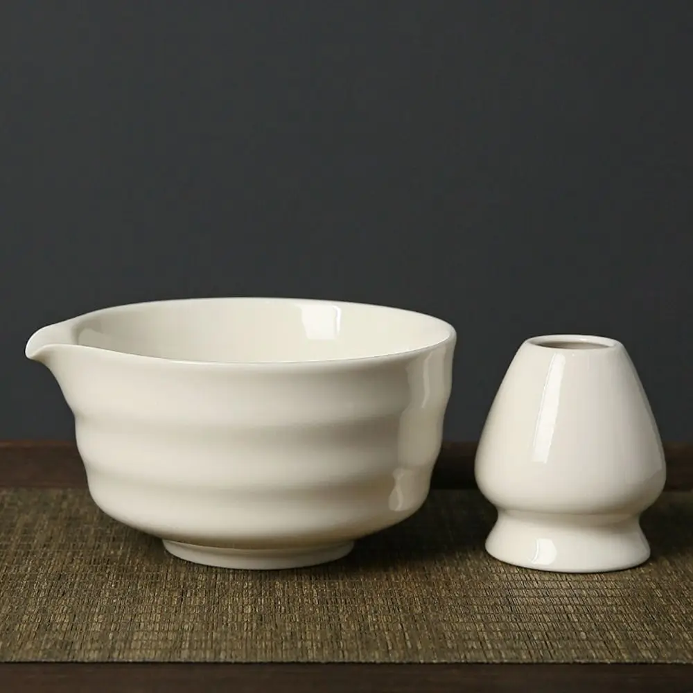 

5 шт. традиционный бамбуковый керамический японский чайный сервиз матча с носиком, многоразовая чаша для матчей, безопасный пищевой набор венчиков матча для перемешивания