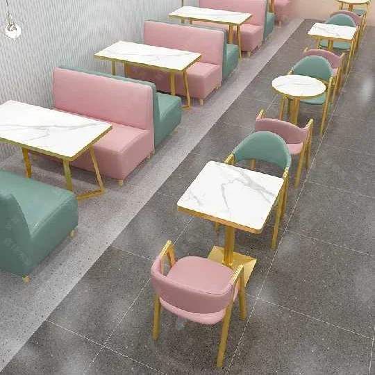 

A Cafe furniture table and chair combination dining table and chair